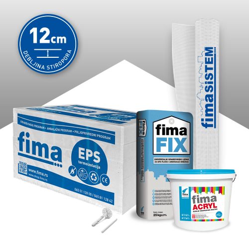 Komplet fasada - stiropor 12cm